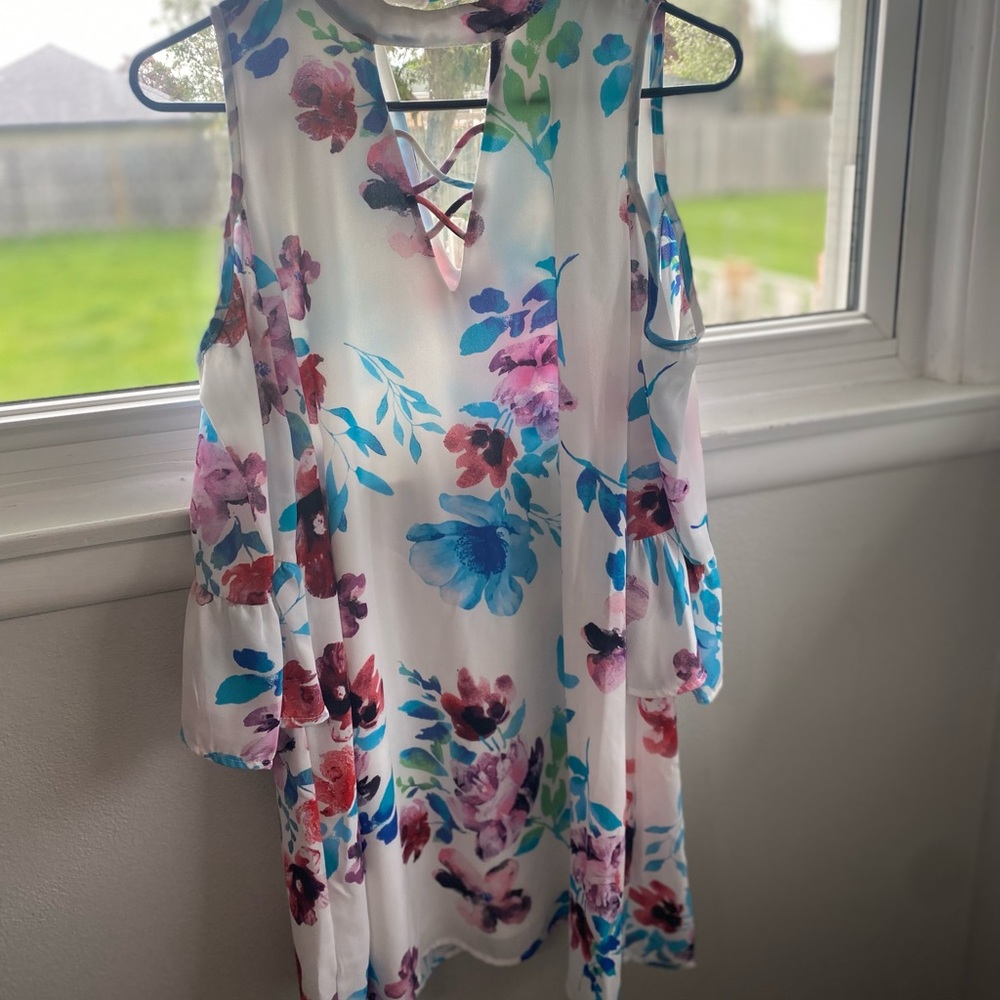 Off the shoulder floral dress
